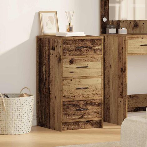 Sideboard mit Schubladen Altholz 40 x 41 x 75 cm Holzwerkstoff