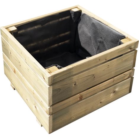 Bac Bois Oslo 40x40 Durabilité Classe 3 Extérieur - Miele (1/3)