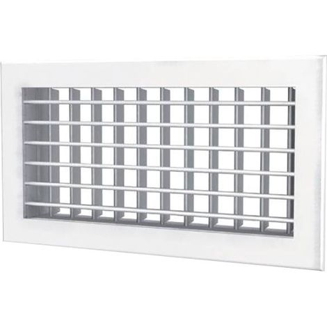 Griglia mandata bifilare 600x200 bianca