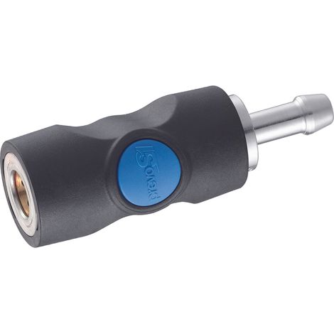 Prevost – Raccord ISO B sur plaque pour tuyau 10mm – Sécurité one push – Pression 2 à 12 bar – Débit 833 l/min – Corps composite antistatique