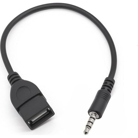 Adaptateur USB vers Jack de USB 2.0 à 3,5 mm Mâle Auxiliaire Prise Audio Stéréo(2pcs) (1/5)