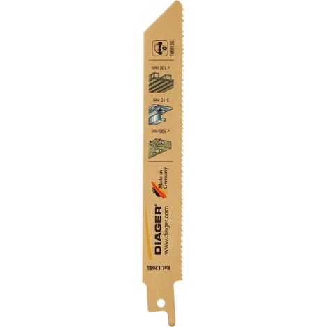 Lames scie sabre pour palette et bois clouté - L204S Long. Utile 250 Long. Totale 280 Pack de 5 (1/5)