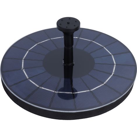 Fontaine Solaire Flottante Ronde 7.4V pour Bassin de Jardin, Parc ou Aquarium (1/5)
