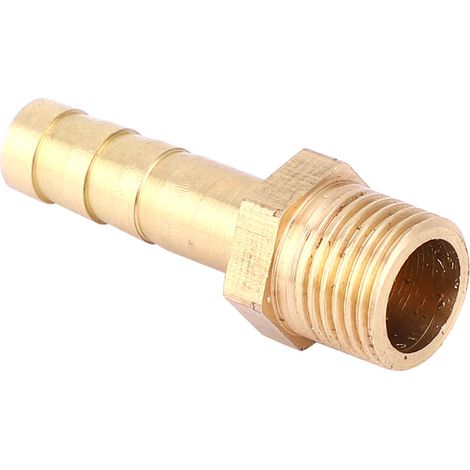 Raccord Union Laiton Filetage Mâle G1/8 5 Pièces Connecteur Barbelé 6mm pour Gaz Liquide (1/3)