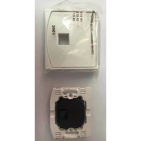 Arnould 61343 - Socket Numeris - RJ45 - Plate + Mechanism - series 2001 Lumière - white