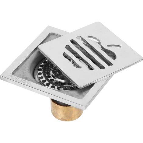 Bonde de sol de douche en acier inoxydable pour salle de bain, anti-obstruction et anti-odeurs