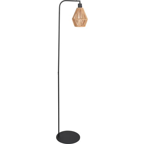 Steinhauer - lampada da terra - Stang - nero - cotone metallo -