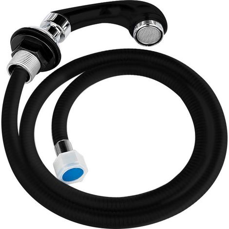 Cabezal de ducha negro para lavabo de peluquería S03 (1/4)