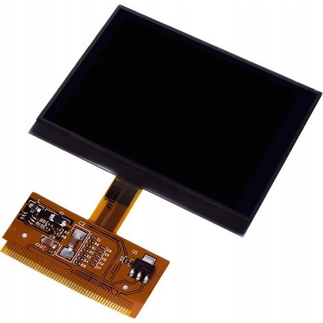 Écran LCD complet FIS VDO pour compteurs VW Audi Seat Skoda – Affichage FIS grand – Feuille mate pour rétroéclairage optimal