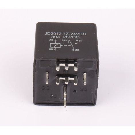 Relais haute puissance 80 A 24 V à 5 broches soudables pour circuit imprimé, relais automobile, relais haute puissance 80 A 24 V à 5 broches soudables pour circuit imprimé (1/4)