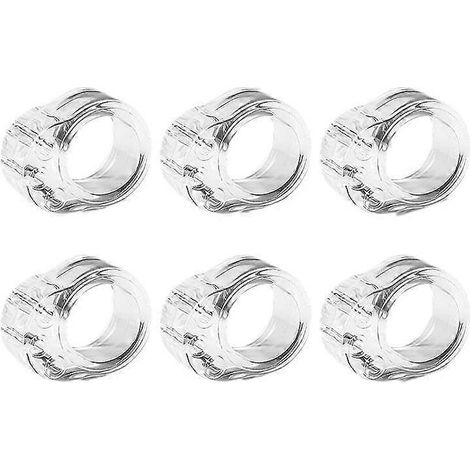 Butées de porte, protection de poignée de porte en PVC, butée de porte, lot de 6 butées de porte intérieures, butée de porte, amortisseur de porte pour protéger l'intégrité des murs et du mobilier (1/5)