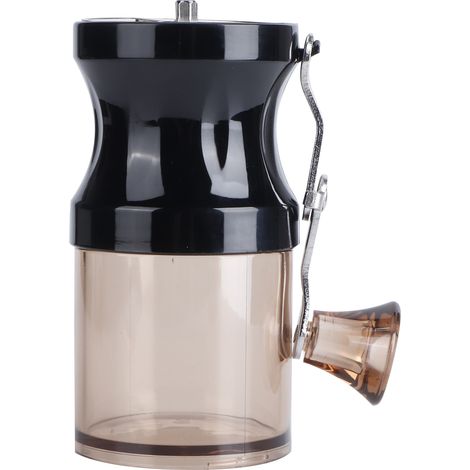 Moulin à café manuel portable avec manivelle, broyeur à grains lavable pour cuisine - Noir