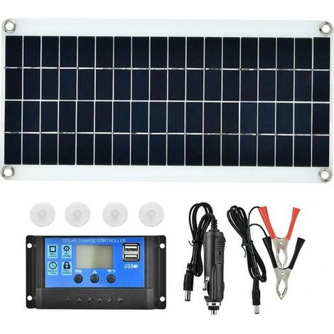 Kit panneau solaire 300 W 12 V avec chargeur de batterie et contrôleur 60 A. Système hors réseau 300 W 12 V. (1/5)