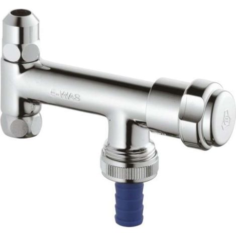 GROHE valvola WAS originale Eckfix 41030, DN 10, vitone a camera grasso 3/8'' per raccordo tubo flessibile intercettabile, a sicurezza intrinseca, cromo, 41030000 (1/2)
