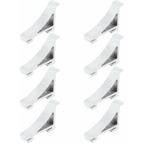 8Pcs Frigo Tarifs de Tablette Support de Clip de Tablette pour Réfrigérateur Congélateur de Refroidisseur (1/5)