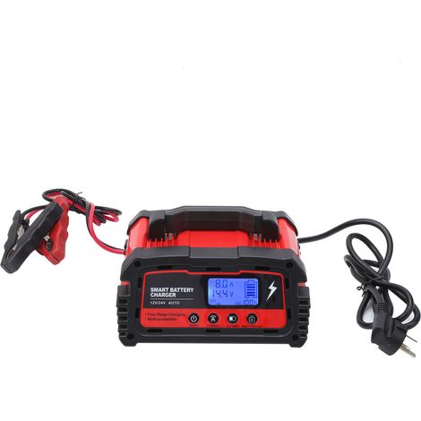 Chargeur de batterie voiture portable 0V démarrage, sec 10A AC110-220V 50/60Hz prise AU (1/5)