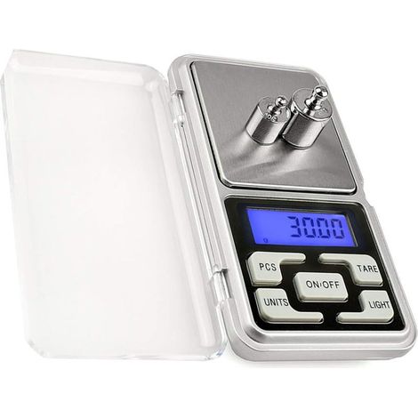 Balance Digitale de Bijoux de Poche Balance graduée en milligrammes Haute précision 1.1lb / 500g (0.01g) Rechargement pour Bijoux et Pierres précieuses Petite Balance électronique (1/5)