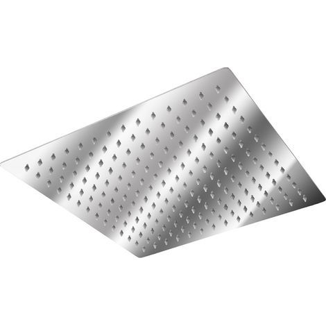 CCYKXA Square Rain Shower Head Design Stainless Steel 30cm x 30cm - Silver (1/4)