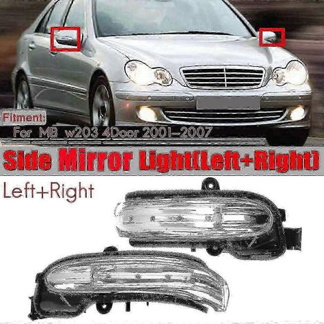 Par de luces intermitentes para espejos retrovisores - Clase C W203 C280 C320 C350 Edición izquierda y derecha 0620 (1/4)