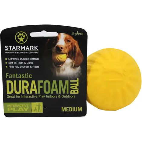 Starmark - Fantastic Durafoam Ball - Yellow - M