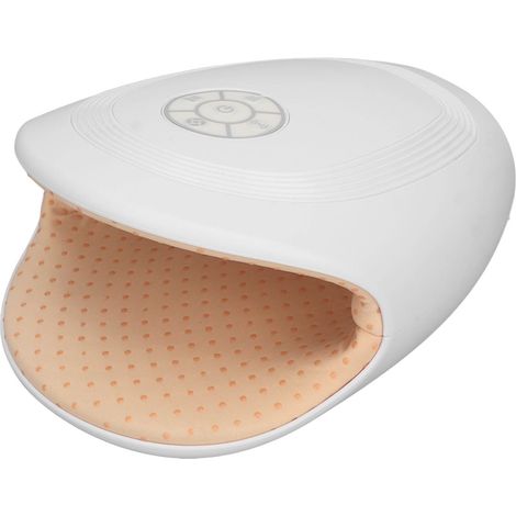 Appareil de massage des mains par pression d'air, blanc, avec chauffage et vibration par coussin d'air, pour le massage des mains, des doigts et des articulations, la pression et le pétrissage des mér (1/5)