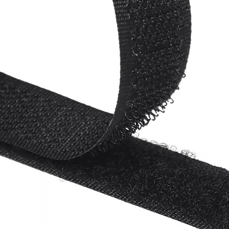 Bande Scratch à Coudre 5 Mètres x 16mm- Kit à Coudre Noir bande Auto Agrippante adhésif Extra Fort Ruban Tissu Fermeture (1/5)