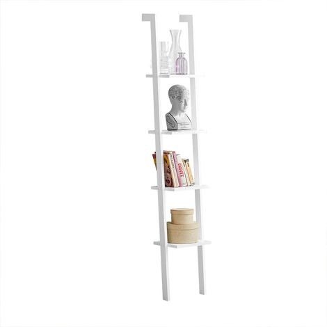 Estantería Librería, Estantería de Diseño, Estantería de Pared, 4 Estantes FRG15-W SoBuy ES
