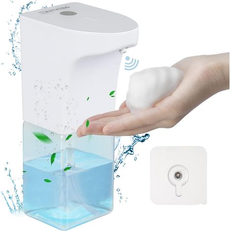 Distributeur de Savon Automatique, Distributeur de Savon Mural 300 ML, avec Distributeur de Savon à capteur (1/5)