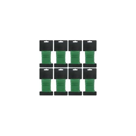 Lot de 6 ficelles de jardin pour plantes grimpantes – Fil en PVC de 2,5 mm x 10 m et corde de jardin souple, support flexible réutilisable pour arbres, vignes, arbustes (1/5)
