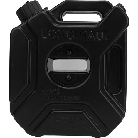 Ortviai Bidon à Carburant 3 L Noir pour Voiture, Moto, UTV, ATV – Réservoir d'Urgence en ABS pour Plein Extérieur