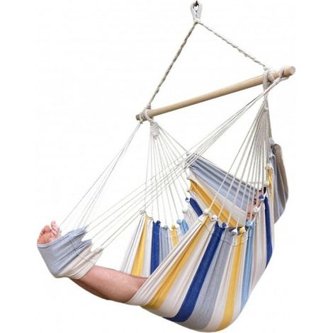 Chaise Hamac Géante rayée marine