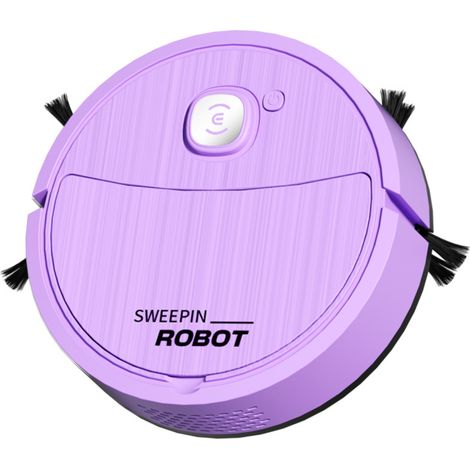 Robot Balayeuse - 1000 Pa - Autonome Rechargeable - Compatible Plancher Bois Carrelage - 7,5 x 2,2 Pouces - 1 Pièce (1/5)