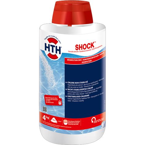 Hypochorite de calcium granulés 4kg - Hth - SHOCK 4KG