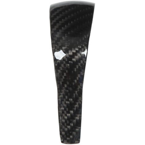 FOREHILL Couvercle de pommeau de levier de vitesse en fibre de carbone, garniture de pommeau de levier de vitesse intérieur noir brillant de remplacement pour Cayenne 958 2011-17 (1/2)