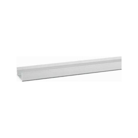 Profil aluminium en U anodisé argent longueur 2000 mm 30 x 30 x 3 mm - BILCOCQ