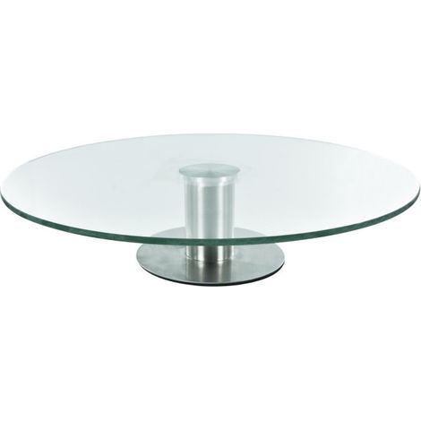 Plateau Tournant "Tarte & Fromage" 30cm Transparent (1/4)