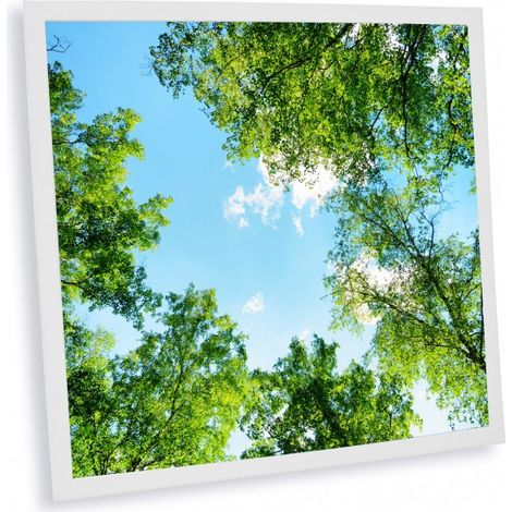 Dalle LED imprimée 600x600mm – Fabriquée en France – Pour espaces sans fenêtres – Amélioration du bien-être – Delitech
