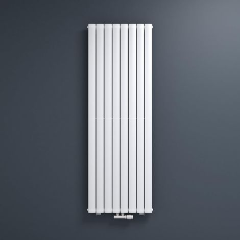 Mai & Mai Radiateur à Eau Chaude Mural Chauffage Central 180x61cm Radiateur Blanc Vertical en Acier FV (1/5)