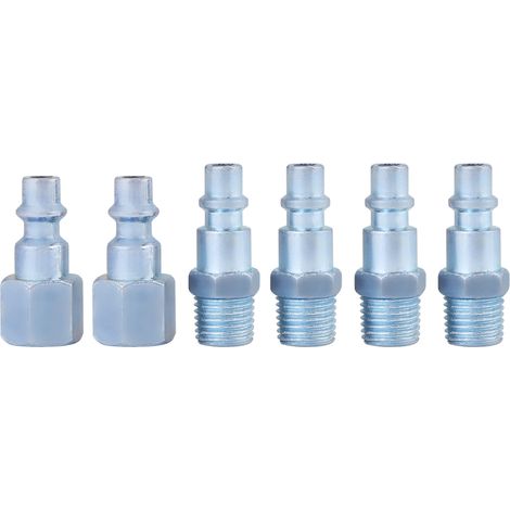 Kit d'accessoires pour compresseur d'air (14 pièces) : pistolet de soufflage, buse pneumatique pour le dépoussiérage (1/5)