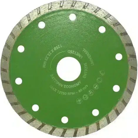 Disco diamantato turbo universale 115mm per materiali edili Battipav economy (1/2)