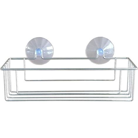 Panier de Douche Ventouse "Filaire Basic" 25cm Chrome (1/3)