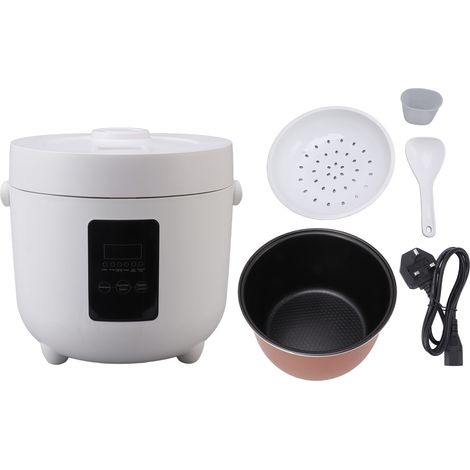 Autocuiseur électrique 900W 5L, cuiseur à riz intelligent mijoteuse, fiche UK 220V blanc (1/5)