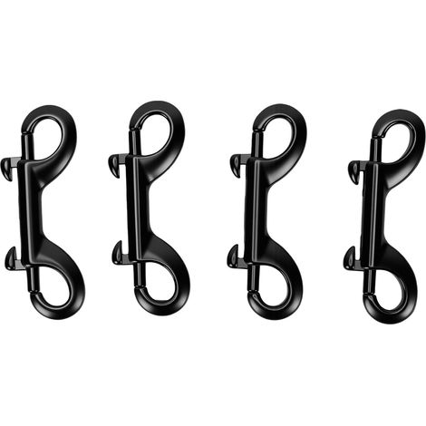 Mousquetons à boulon à Double extrémité en acier inoxydable, 3 à 1/2 pouces, Clips métalliques de qualité Marine pour laisse de chien de compagnie, seau d'eau, 4 pièces (1/5)