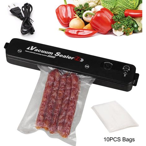 Machine de mise sous vide automatique et manuelle pour aliments secs et humides, avec 60 ou 110 sacs. (1/5)
