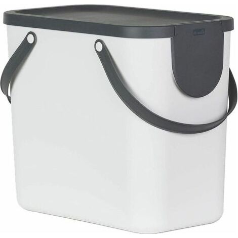 Pattumiera per Raccolta Differenziata Albula Rotho Bianco 25LT (1/4)