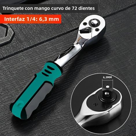 Clé à molette rotative à 72 dents (6,3 mm), clé à dégagement rapide en acier à couple élevé (1/5)