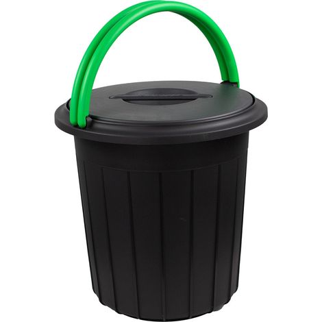 Eco Solution - Afvalemmer met Deksel 25L - Verde