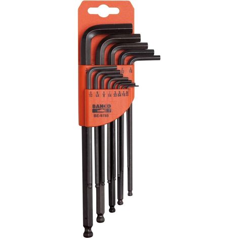 Bahco BE-9770 Metric Long Ball End Hex L-Key Set, 9 Piece BAH9770 (1/5)