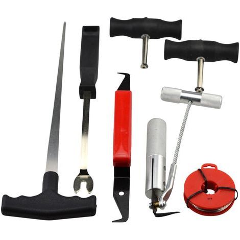7 pc Kit Completo Herramientas de Extracción de Parabrisas (1/3)