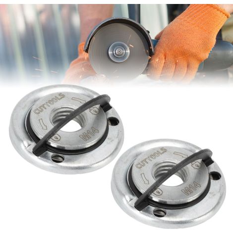 Écrous de Flange pour Meuleuse M14 [2Pièces] Carbone Rapide-Relâchement Fixation Haute-Stabilité Disques (1/5)